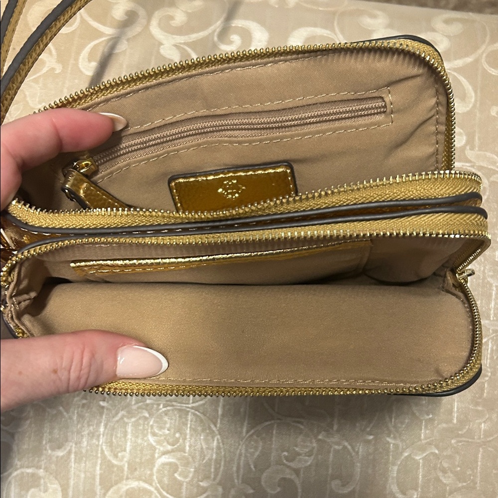 Nanette Lepore Gold Wristlet Clutch - Picture 3 of 4